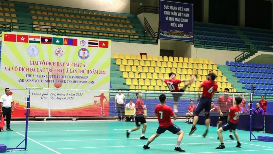 240 players attend Asian shuttlecock championship in central Vietnam